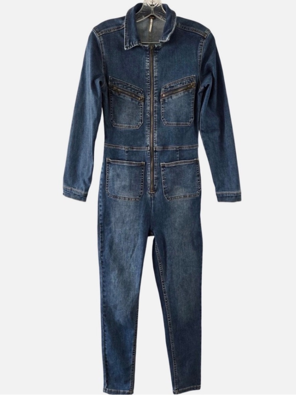 Free People Denim Jumpsuit xs